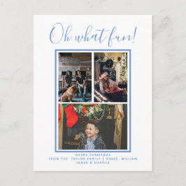 Oh, was Spaß Weihnachts-Foto Personalisiert Postkarte