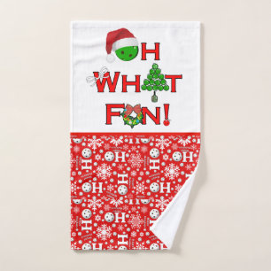 Oh, was Spaß Weihnachts-Pickleball Handtuch