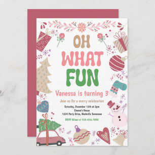 Oh, was Spaß   Weihnachtsfeier Einladung