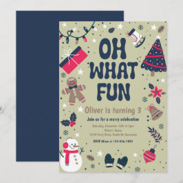 Oh, was Spaß | Weihnachtsfeier Einladung