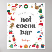 Oh, was Spaß Winter Weihnachten Heiße Cocoa Bar Si