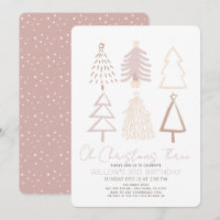 Oh Weihnachten Drei Boho Rosa Bäume 3. Geburtstag
