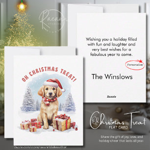 Oh Weihnachts-Leckerei Flat Christmas Card Feiertagskarte