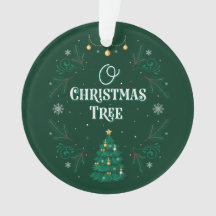 Oh Weihnachtsbaum-Acryl-Verzierung