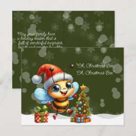 "Oh, Weihnachtsbiene, Oh, Weihnachtsbiene" Postkarte