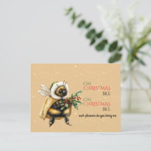 Oh, Weihnachtsbiene, Oh, Weihnachtsbiene Postkarte
