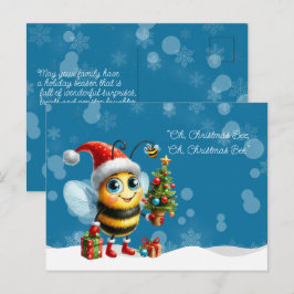 "Oh, Weihnachtsbiene, Oh, Weihnachtsbiene" Postkarte