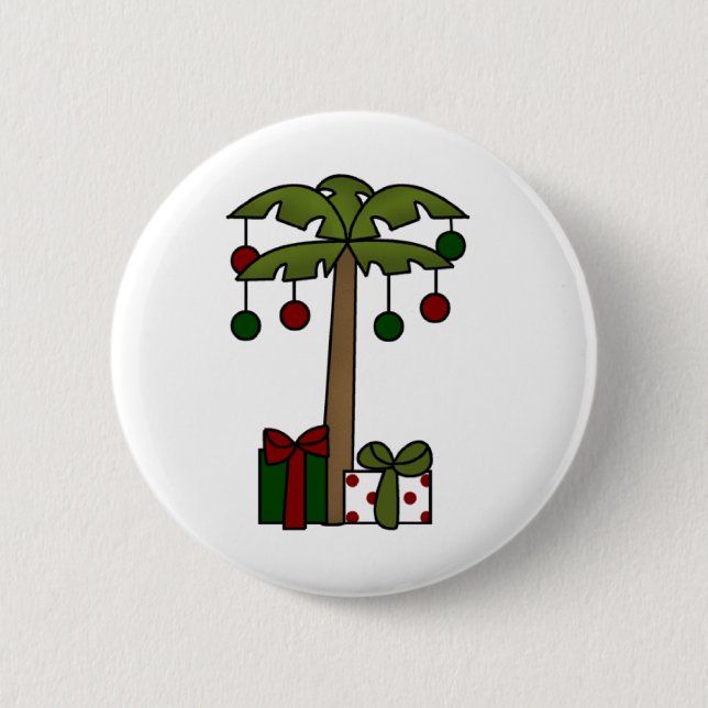 Oh Weihnachtspalme Button (Vorderseite)