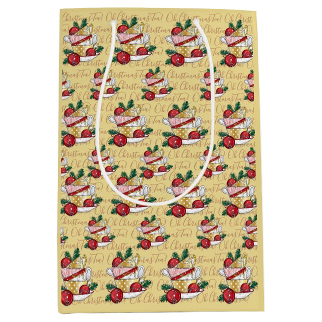 Oh Weihnachtstee! Mittlere Geschenktüte (Vorderseite)