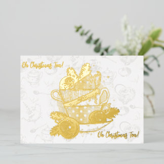 Oh Weihnachtstee! Oh Weihnachtstee! Folien Feiertagskarte