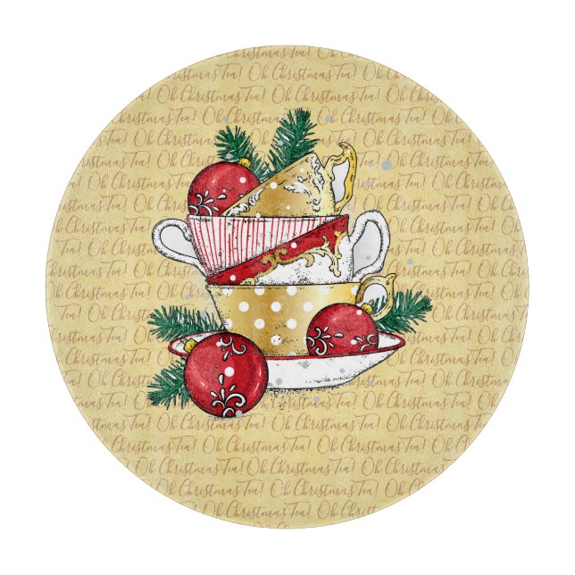 Oh Weihnachtstee! Schneidebrett (Vorderseite)