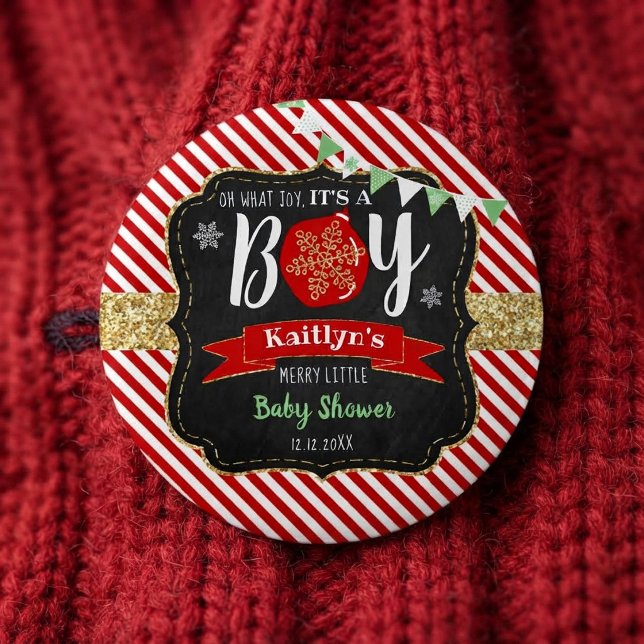 "Oh, welche Freude, es ist ein Junge!" Weihnachts- Button (Von Creator hochgeladen)