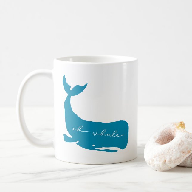 Oh Whale Kaffeetasse (Mit Donut)