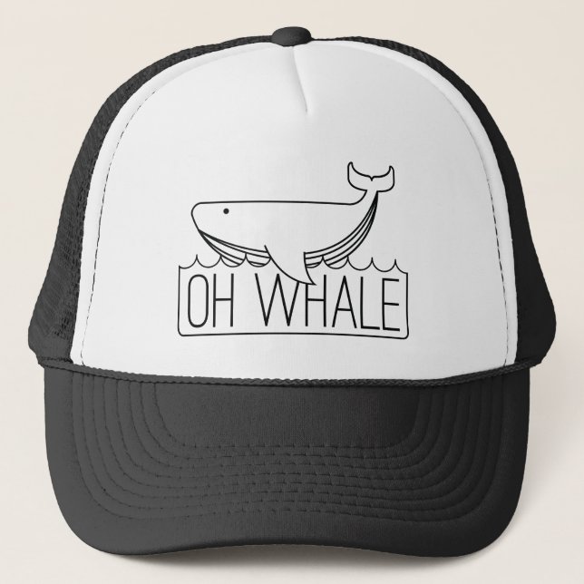 Oh Whale Truckerkappe (Vorderseite)