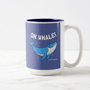 Oh Whale Zweifarbige Tasse