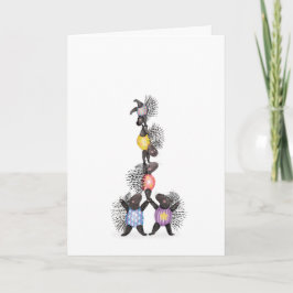 Oh what a circus! porcupine acrobats card karte