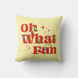 Oh What Fun Christmas Kissen