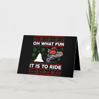 Oh What Fun It Is To Ride Santa Motocross Dirt Bik