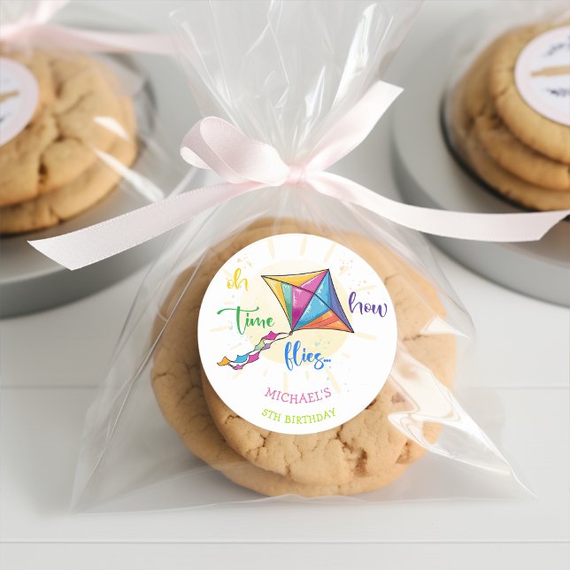 Oh, wie die Zeit fliegt Wasserfarbe Drachen Geburt Runder Aufkleber (Von Creator hochgeladen)