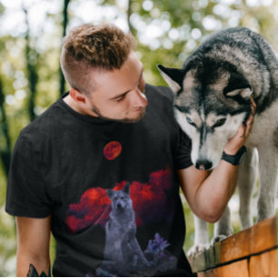 Oh Wolf Moon   Goth T - Shirt