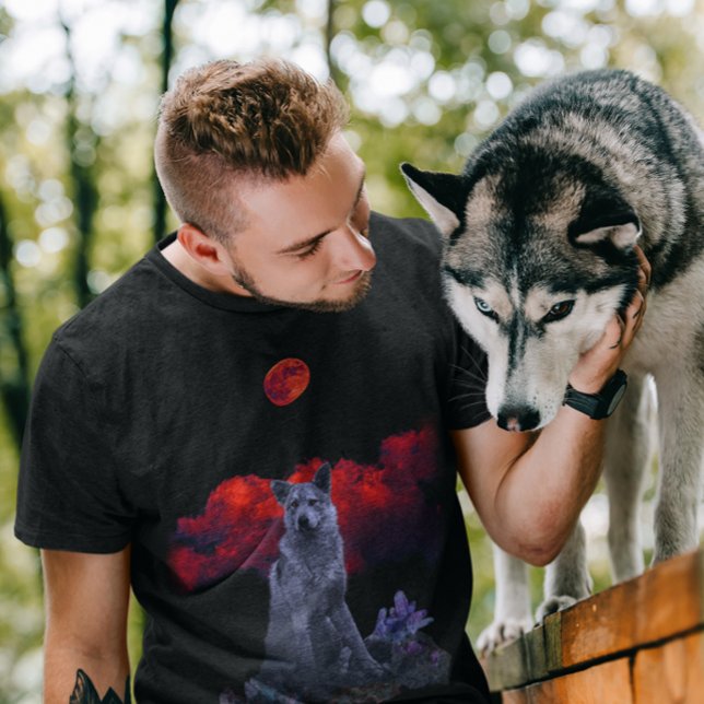 Oh Wolf Moon | Goth T - Shirt (Von Creator hochgeladen)