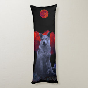Oh Wolf Moon Gothic Body Pillow Seitenschläferkissen