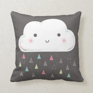 Oh Wolke, es regnet Dreiecke! + Monogramm Kissen