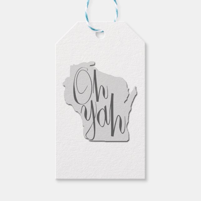 Oh Yah Classic Round Geschenkanhänger (Vorderseite)