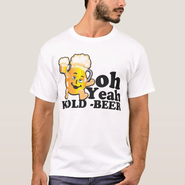 oh yeah Bier-T - Shirt (Vorderseite)