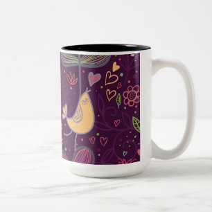 Oh Yellow Birdie Zweifarbige Tasse