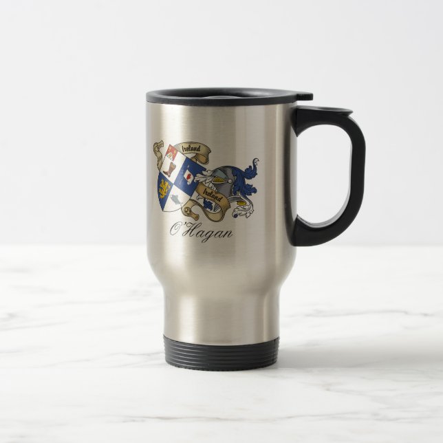 O'Hagan Familienwappen Reisebecher (Rechts)