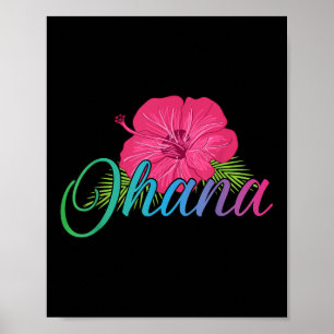 Ohana Aloha Hawaii von der Insel - fühlen Sie den Poster