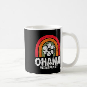 Ohana bedeutet Familie Hawaii Sommer Palmen Strand Kaffeetasse