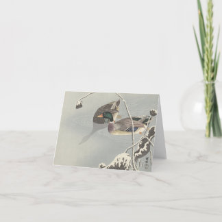Ohara Kosen Two Mallards - Leere Karte