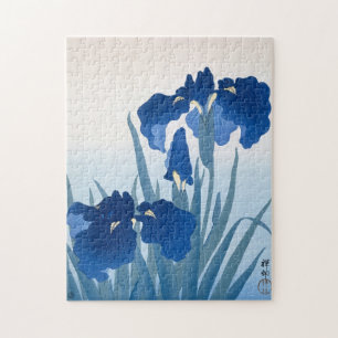 Ohara Koson, Blaue Schwertlilien - Japanische Kuns Puzzle