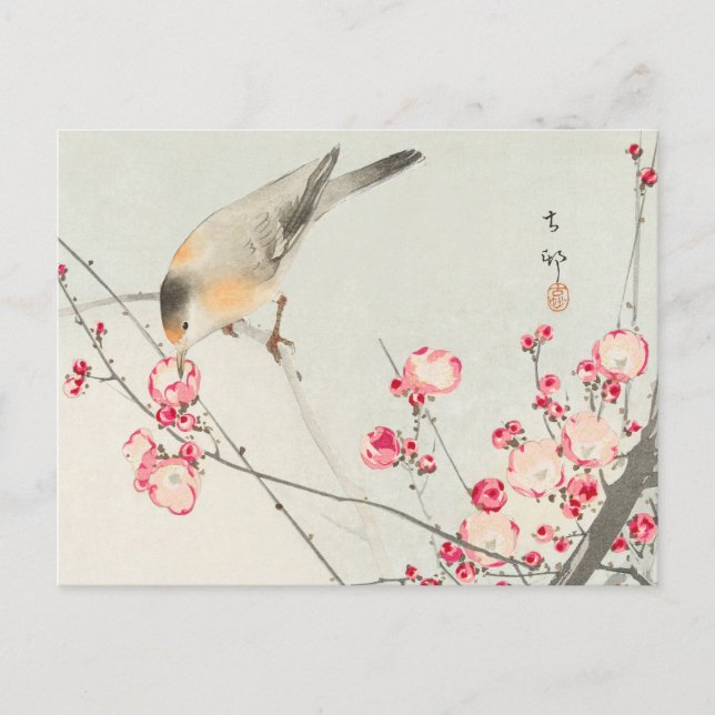 ohara koson's Japanese painting postcard,小原古邨の日本画 Postkarte (Vorderseite)