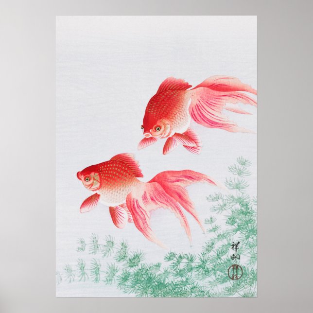 ohara koson's Japanese painting poster,vintage小原古邨 Poster (Vorne)