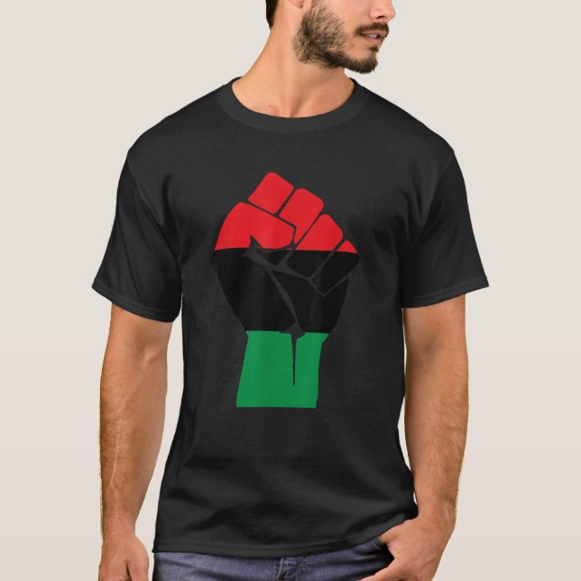 Oheneba Pan African Black Liberation Flag Geschich T-Shirt (Vorderseite)