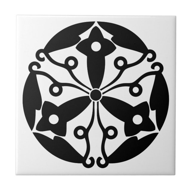 Ohgimachi Forsythia Fliese (Vorderseite)