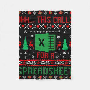 Ohh...das erfordert ein Spreadsheet Weihnachten Fleecedecke