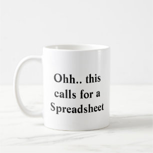 Ohh Das ist ein Fall für eine Tabelle, Chef & Steu Kaffeetasse