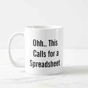 Ohh Das ist ein Fall für eine Tabelle, Kontrollfre Kaffeetasse