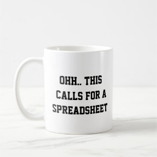 Ohh Das ist ein Fall für eine Tabelle, Lustige Ner Kaffeetasse