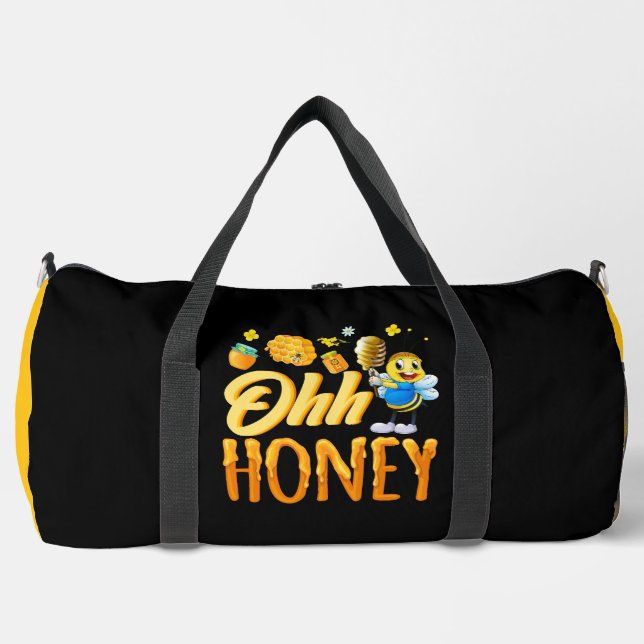 Ohh Honey Cartoon-Biene  Duffle Bag (Vorderseite)