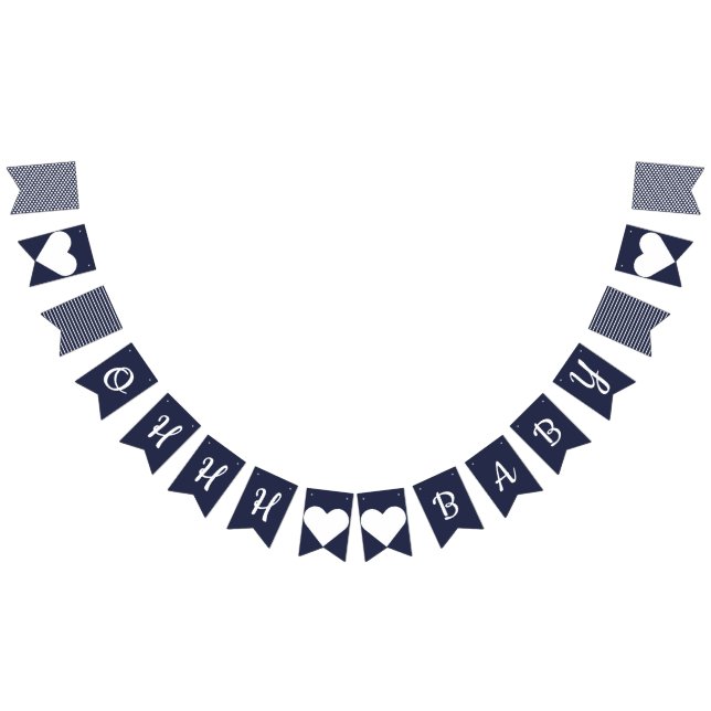 Ohhh Baby Nautical Bunting Wimpelkette (Alle)