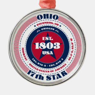Ohio 17. State Weihnachtsschmuck