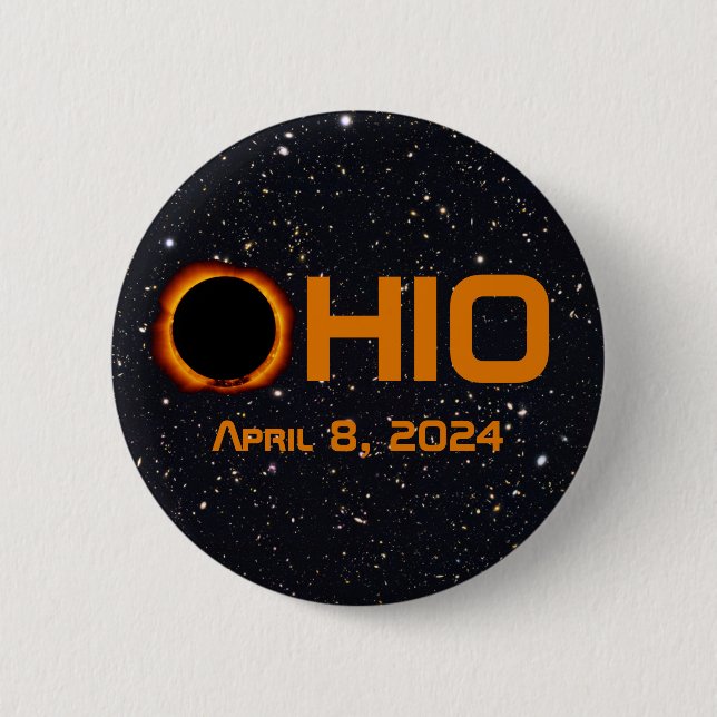Ohio 2024 Gesamtsolarausstoß Button (Vorderseite)
