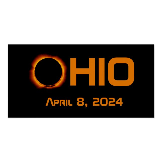 Ohio 2024 Gesamtsolarausstoß Poster (Vorderseite)