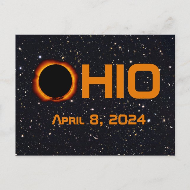 Ohio 2024 Gesamtsolarausstoß Postkarte (Vorderseite)