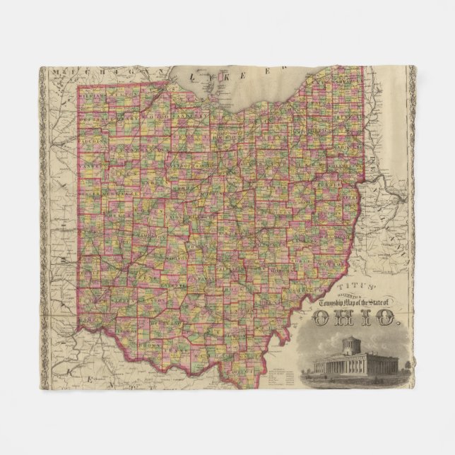 Ohio 3 fleecedecke (Vorderseite (Horizontal))